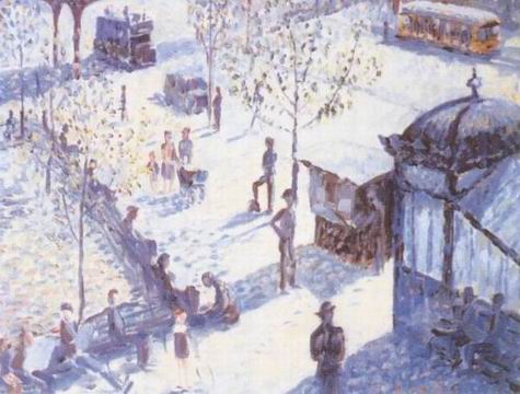 New York oil painting